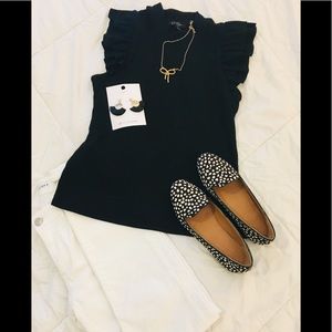 NWOT- Jessica Simpson Ruffle Mock T Top - Size M